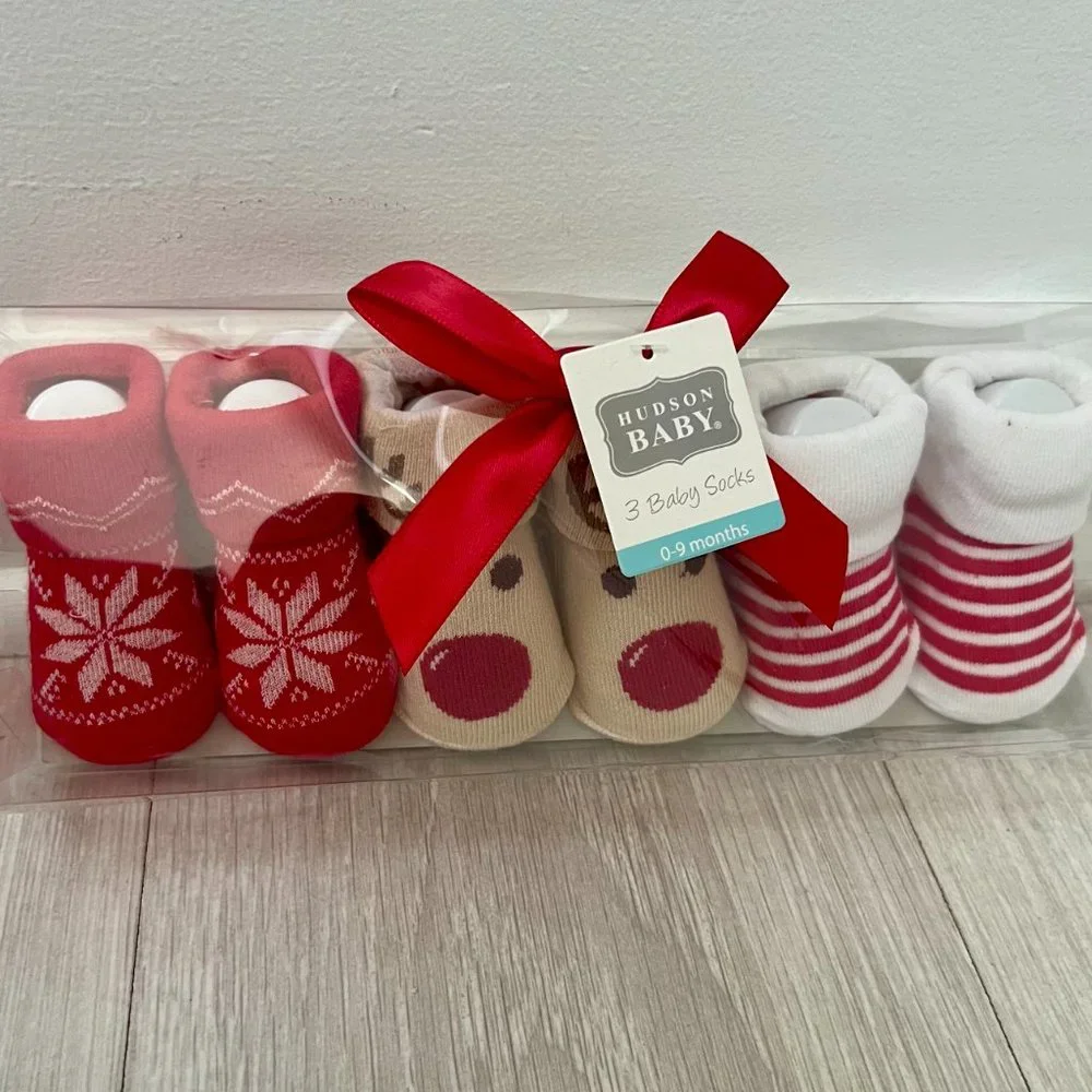 Hudson Baby 3 Baby Socks Soft Cotton Socks Baby 0-9 Months